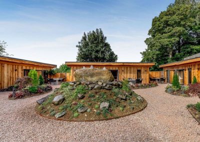 Exterior of the Luxury Lodges at the Secret Garden